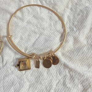 Alex and Ani Gold Charm Bracelet